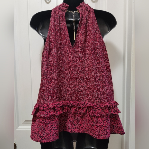 🏷Women's Micheal Kors Tank Blouse Size Medium - Picture 3 of 6